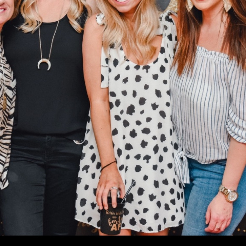 Buddy Love Cow Print Dress